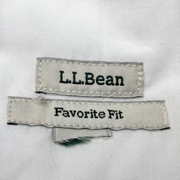 LL Bean Favorite Fit Blue White Patchwork Plaid Gingham Cotton Skirt Sz L/XL - Picture 6 of 6